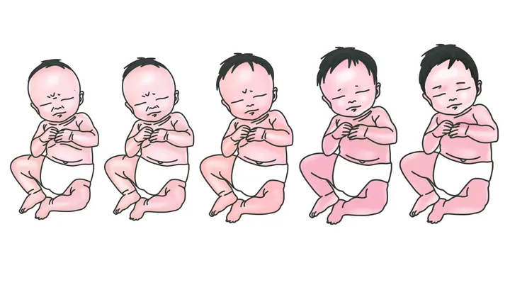 Infant illustrations · five in a row
