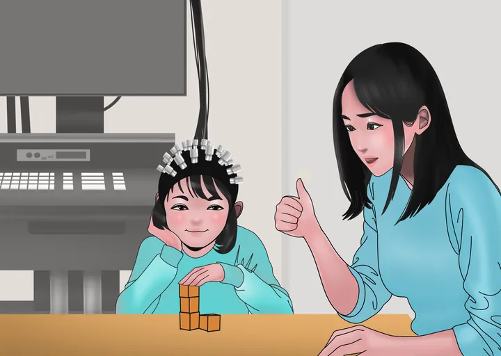 Parent–child and pediatric EEG interaction scenes