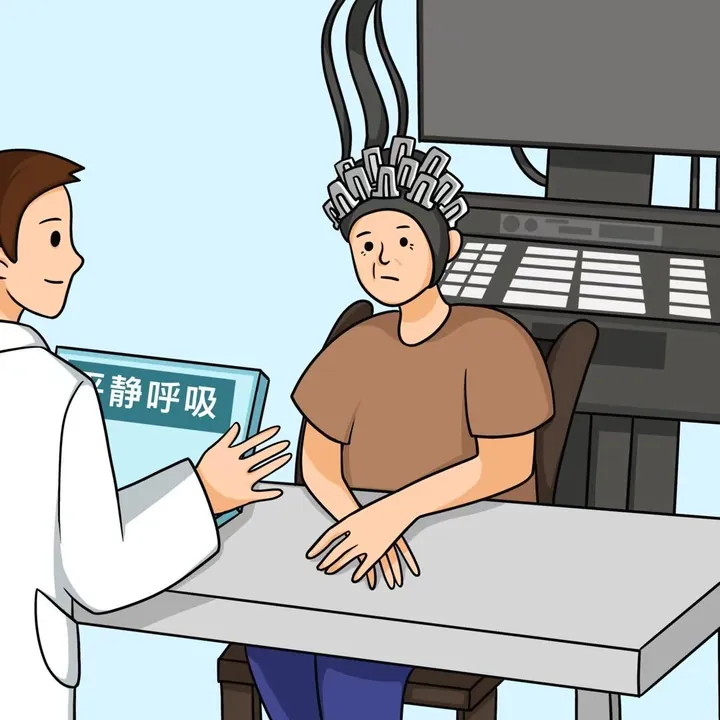 Resting-state EEG monitoring scene