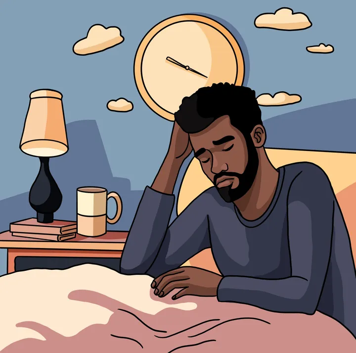 A Busy and Exhausted Day · Component: the sleepless