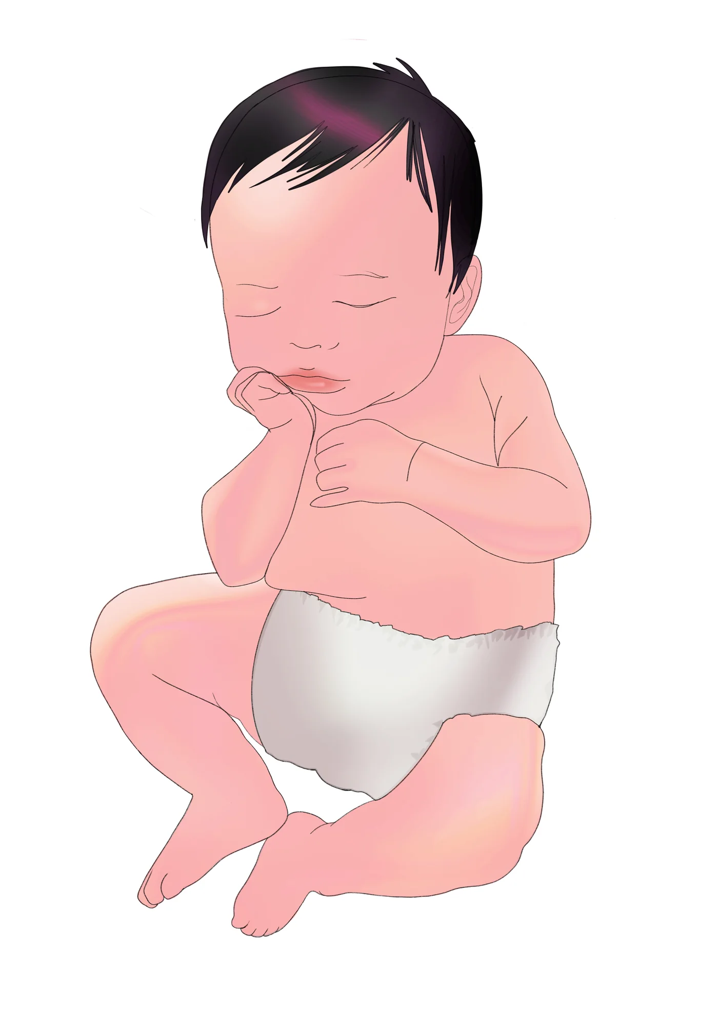 嬰兒主題插畫